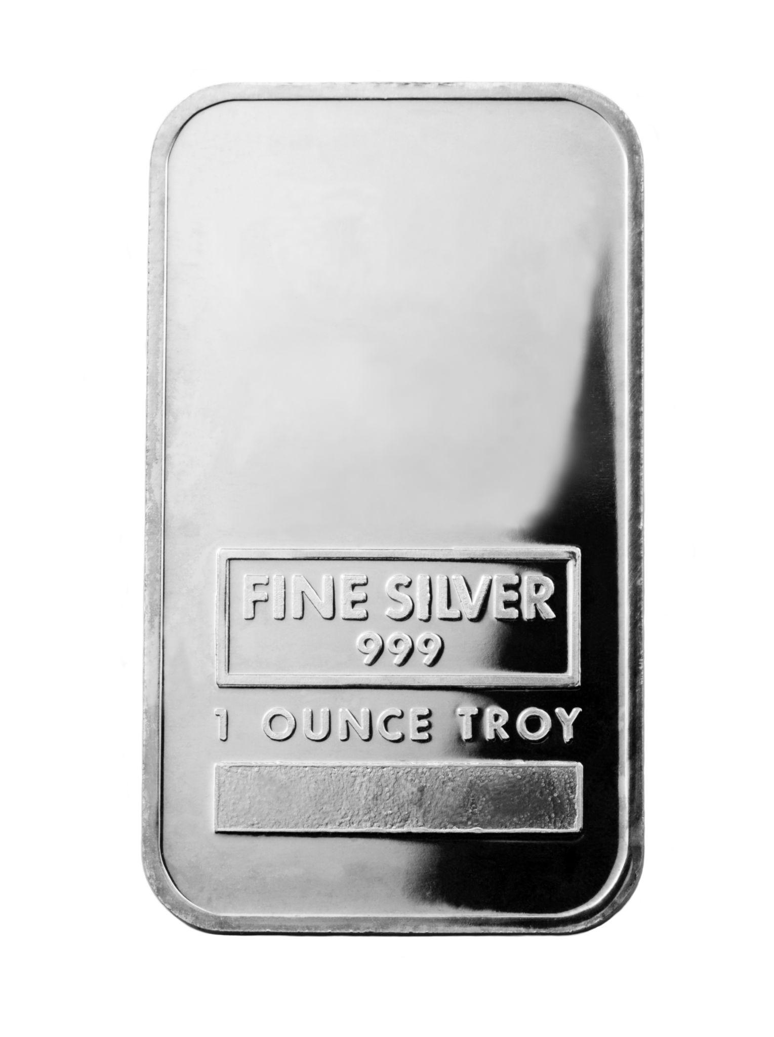1 troy ounce silver bar .999 fine silver bullion
